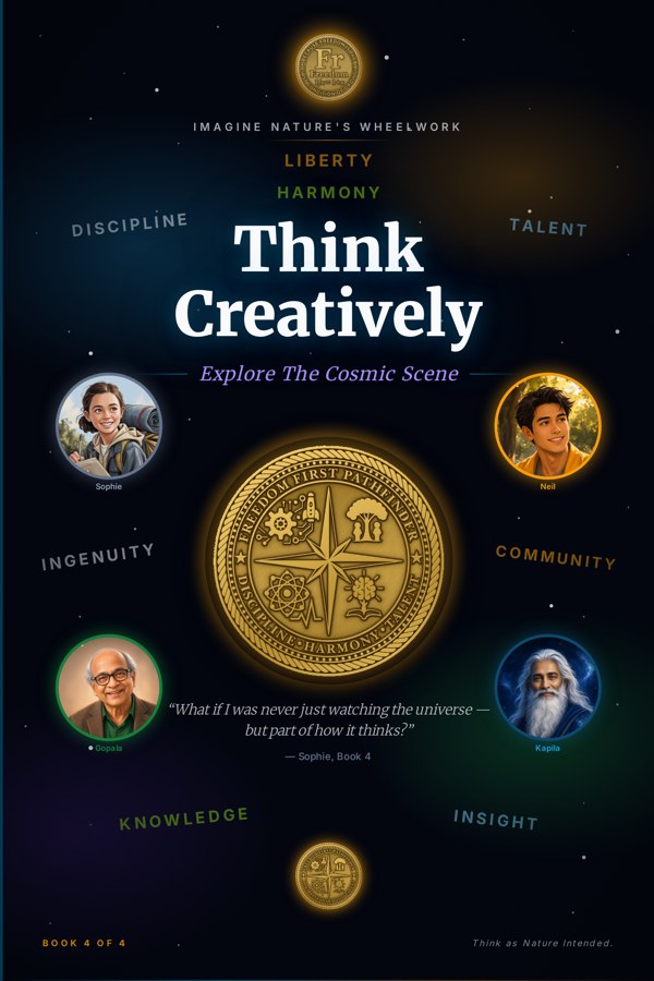 Cover of Think Creatively — Explore The Cosmic Scene